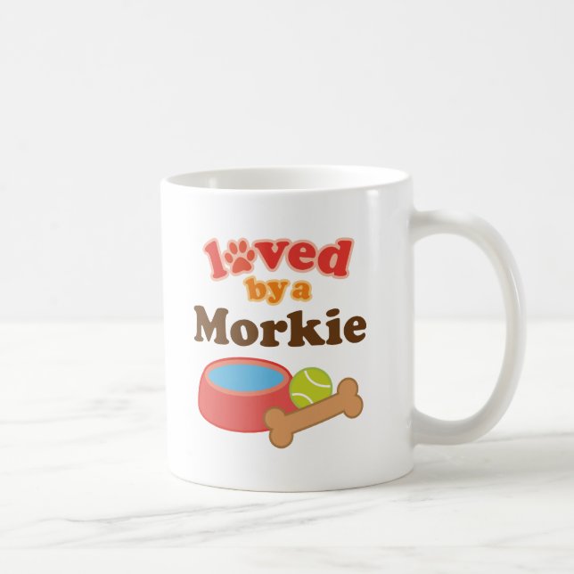 Morkie Dog Owner Gift Coffee Mug (Right)