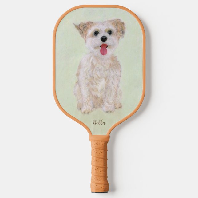 Morkie Dog Pickleball Paddle (Front)