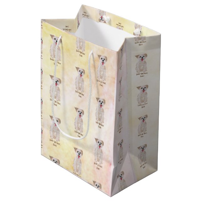 Morkie Gift Bag (Front Angled)