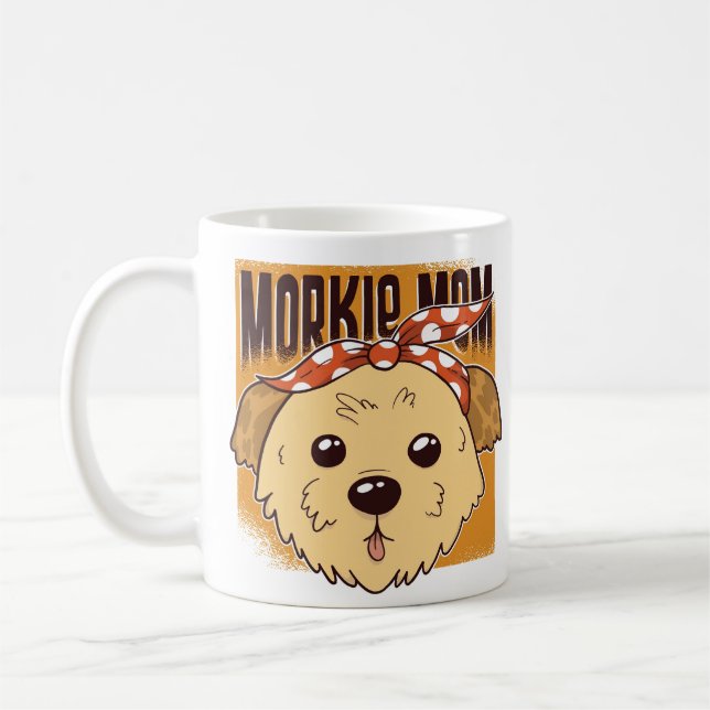 Morkie Mom Design Coffee Mug (Left)