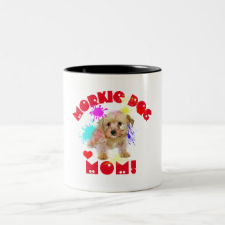 Morkie Mom Dog Lover Best Dog Mom Ever Two-Tone Coffee Mug