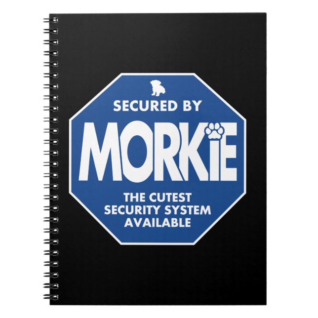 Morkie-Security-Blue Notebook (Front)