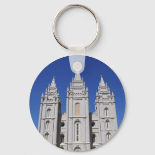 Mormon (LDS) Temple  in Salt Lake City, Utah Keychain