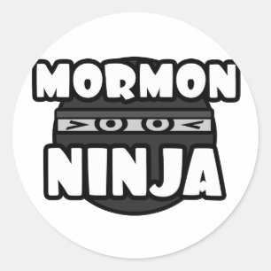 Mormon Ninja Classic Round Sticker