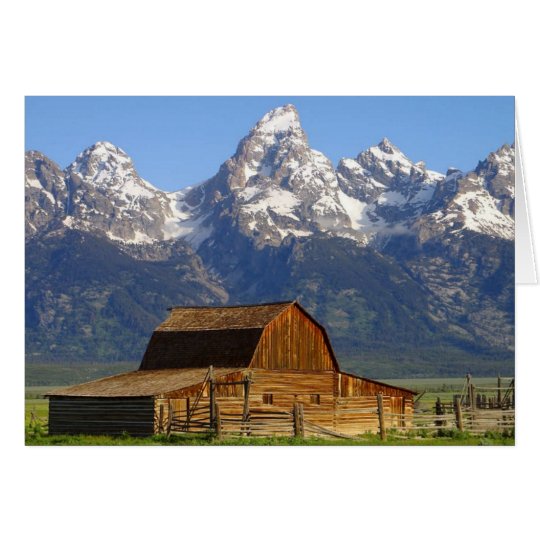 Mormon Row Barn with Teton Range Card