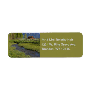 Mormon Row Barns Return Address Labels