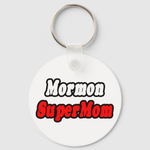 Mormon SuperMom Keychain