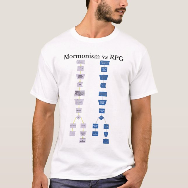 Mormonism vs RPG T-Shirt (Front)