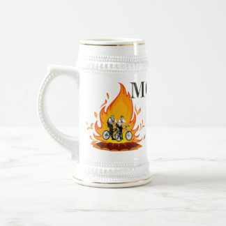 Mormons sur la tasse du feu