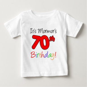 Mormor's 70th Birthday Swedish Grandmother Baby T-Shirt