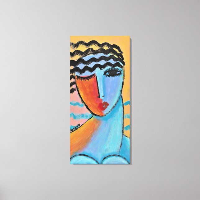 Morning Abstract Portrait Stretched Canvas Print (Front)