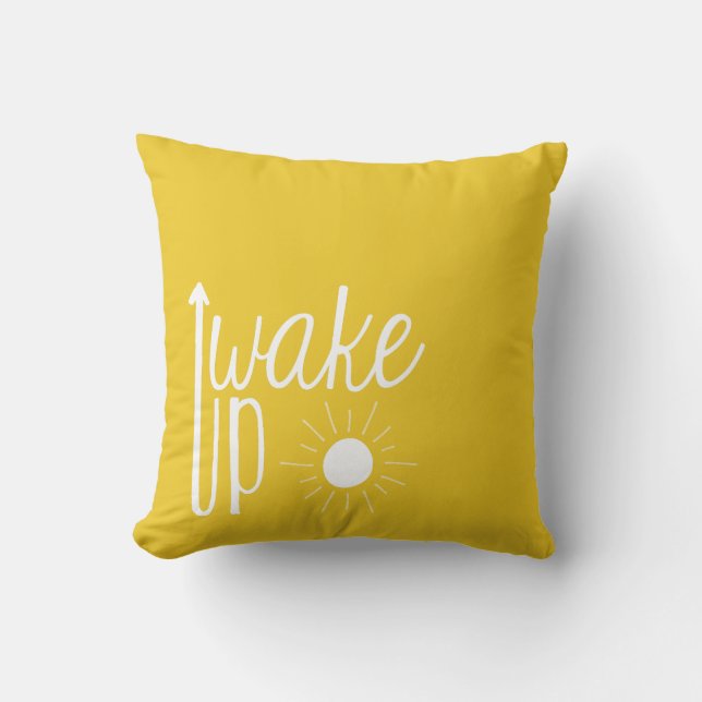 Morning and Night Reversible Colour Throw Pillow (Front)