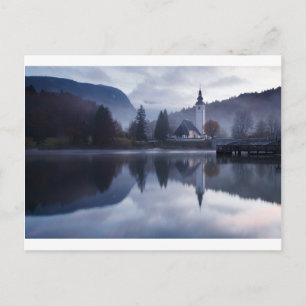 Morning at Lake Bohinj in Slovenia Postcard