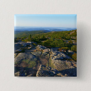 Morning atop Cadillac Mountain at Acadia 2 Inch Square Button