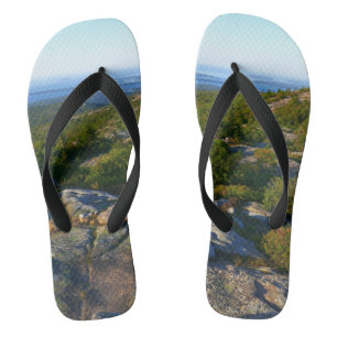 Morning atop Cadillac Mountain at Acadia Flip Flops