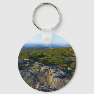 Morning atop Cadillac Mountain at Acadia Keychain
