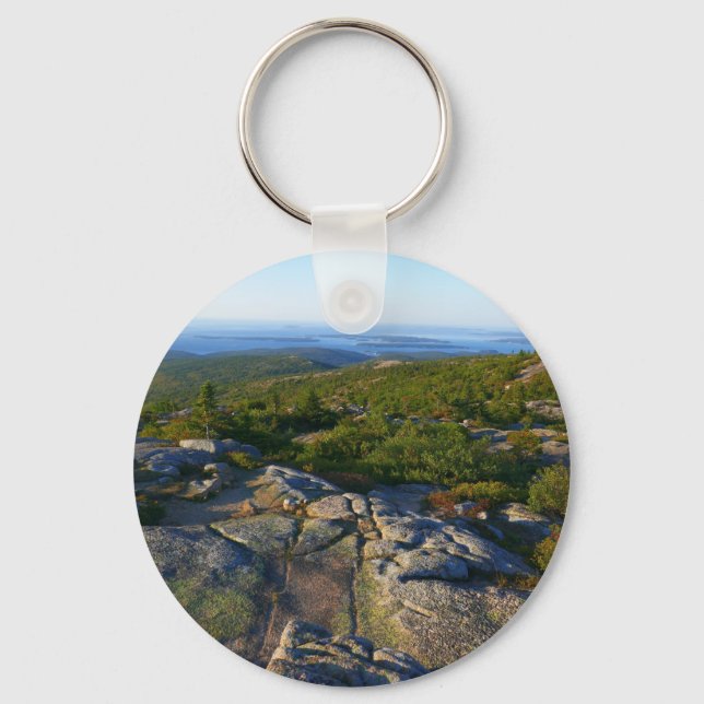 Morning atop Cadillac Mountain at Acadia Keychain (Front)