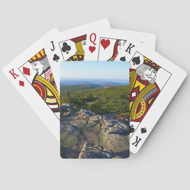 Morning atop Cadillac Mountain at Acadia Playing Cards (Back)