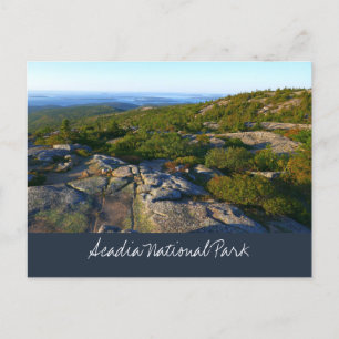Morning atop Cadillac Mountain at Acadia Postcard