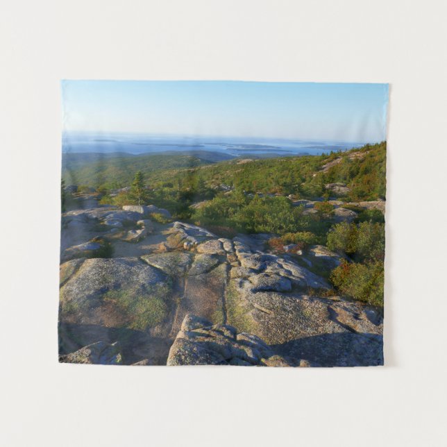 Morning atop Cadillac Mountain at Acadia Tapestry (Front (Horizontal))