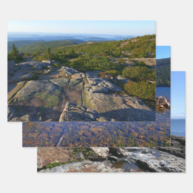 Morning atop Cadillac Mountain at Acadia Wrapping Paper Sheet (Set)