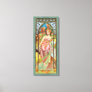 Morning Awakening by Alphonse Mucha Canvas Print