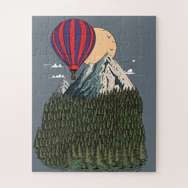 Morning Balloon Ride Jigsaw Puzzle (Vertical)