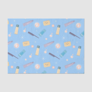 Morning Bathroom Ritual Collage Tissue Paper