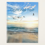 Morning Beach Seagulls Planner<br><div class="desc">Seagulls flight across a coastal morning. Few things are more uplifting!
Customize to your liking,  including deleting all text.</div>