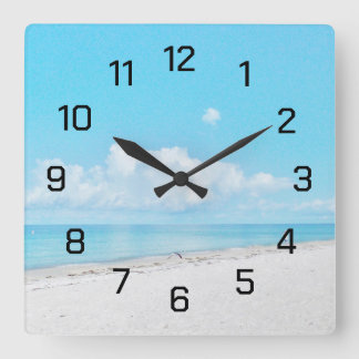 Morning Beach Wall Clock