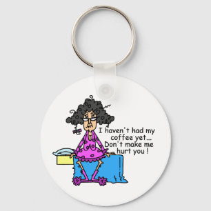 Morning Before Coffee Humour Keychain