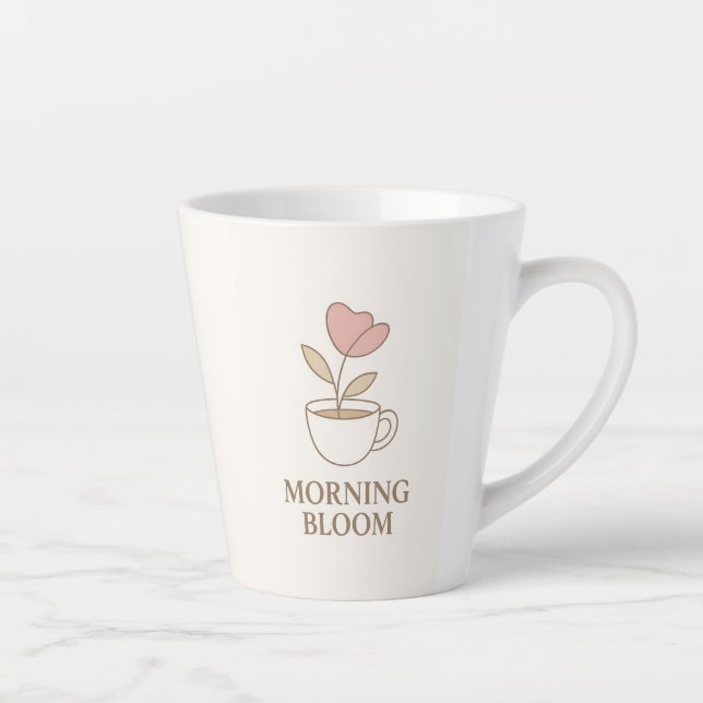 Morning Bloom | Aesthetic Floral Coffee Mug  (Right)