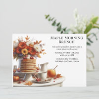 Morning Brunch | Pancakes & Maple Syrup Cozy Fall