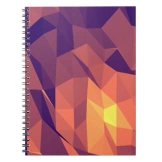Morning Caffeine : Purple & Yellow Spiral Notebook