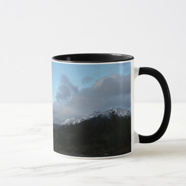 Morning Clouds at Grand Teton National Park Mug (Right)