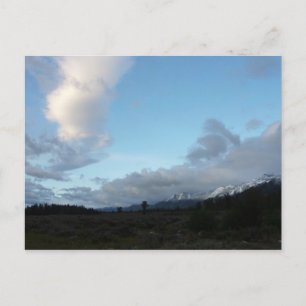 Morning Clouds at Grand Teton National Park Postcard