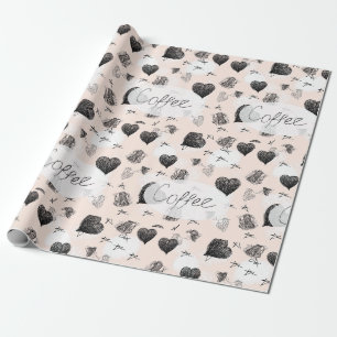 Morning coffe doddle  magic mug wrapping paper