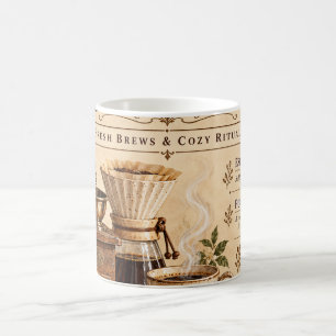 Morning Coffee Bar – Vintage Coffee Station Wall A Mug