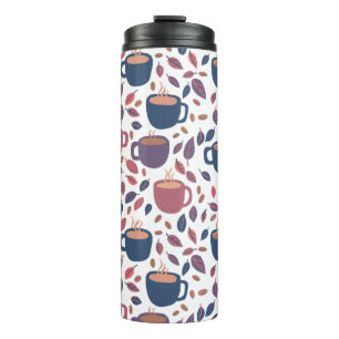 Morning Coffee Cute Colorful Fun Pattern Thermal Tumbler