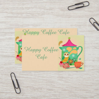 Morning Coffee Owl Business Card