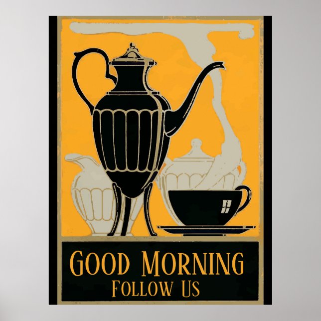 Morning Coffee Vintage  Posters (Front)
