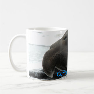 Morning Coffee with Teodor, The Elephant Seal Coffee Mug