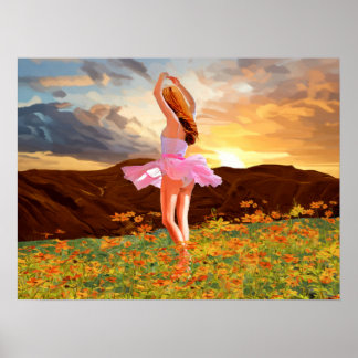 Morning Dancer Poster