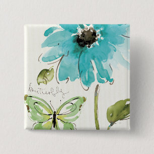 Morning Dew 2 Inch Square Button