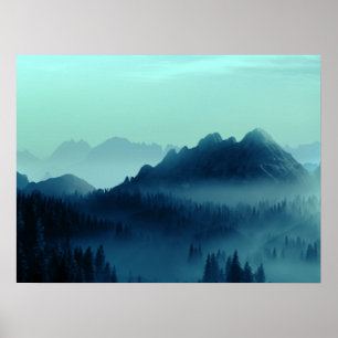  MORNING DEW BLUE MOUNTAINS  POSTER