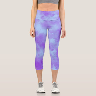 Morning Dew Cloud Effect Capri Leggings