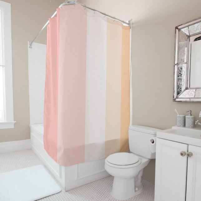 Morning Dew pink and yellow stripes (In Situ)