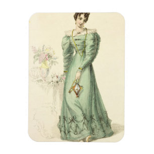 Morning Dress, fashion plate from Ackermann's Repo Magnet