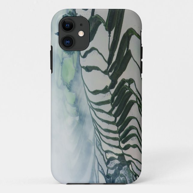Morning Fog Above Rice Fields Case-Mate iPhone Case (Back)