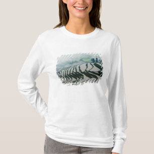 Morning Fog Above Rice Fields T-Shirt